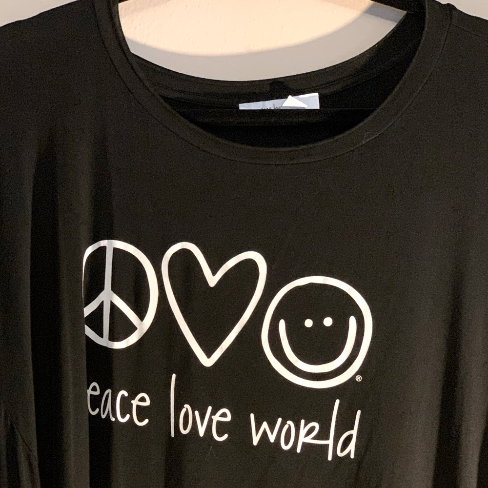 Peace Love World Comfy Affirmation Pullover